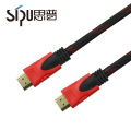 Câble noir de HDMI PVC de SIPU CCS 1.5M 1.4V pour le projecteur fabriqué en Chine